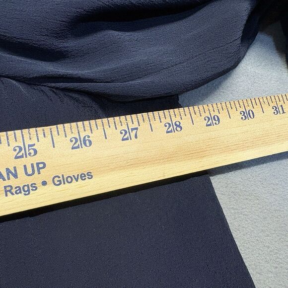 J Jill Size 3X Embroidered Floral Blouse Navy Long Sleeve Boho Peasant - Picture 7 of 8